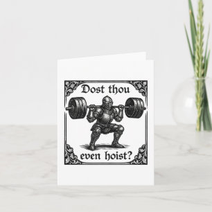 Tust du sogar lustige gotische Deadlifting-Gymnast Karte