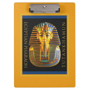 TUT-ANKH-AMUN GOLD BURIAL MASK KLEMMBRETT