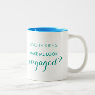 Tut diesen Ring lassen mich verlobten Becher Zweifarbige Tasse