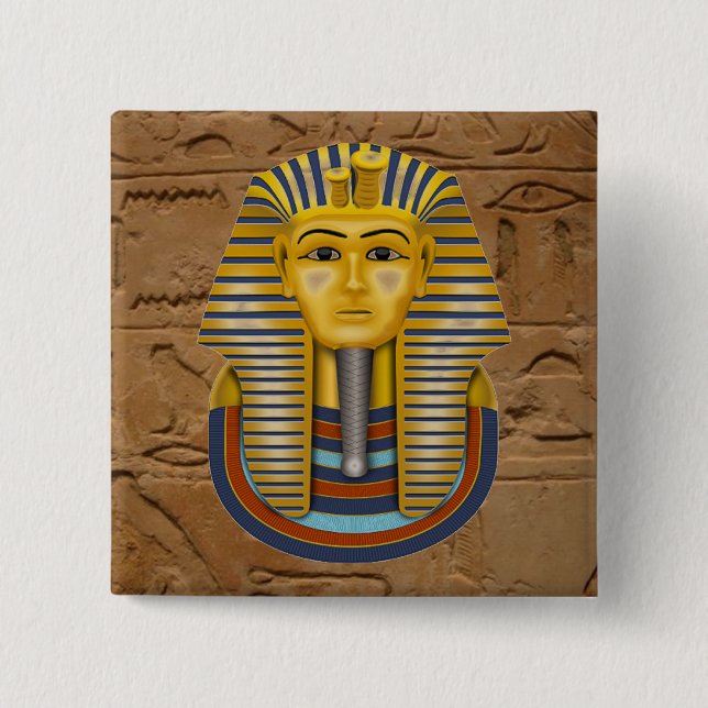 Tut Golden Mask Button (Vorderseite)
