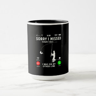 Tut mir leid, dass ich Ihren Anruf verpasst habe Tasse