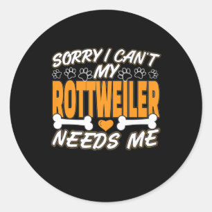 Tut mir leid, dass ich mich nicht von meinem Rottw Runder Aufkleber
