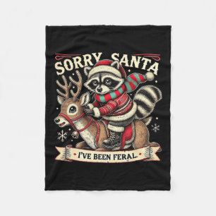 Tut mir leid, dass Santa I Feral Weihnachtsfeierta Fleecedecke