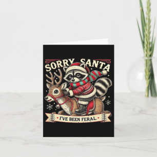 Tut mir leid, dass Santa I Feral Weihnachtsfeierta Karte