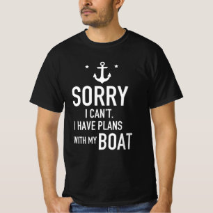Tut mir leid, ich kann mit meinem Bootsführer kei T-Shirt