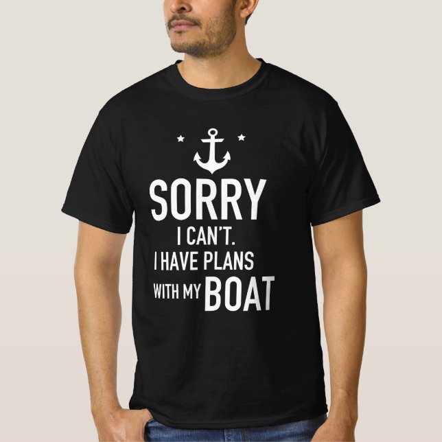 Tut mir leid, ich kann mit meinem Bootsführer kein T-Shirt (Vorderseite)