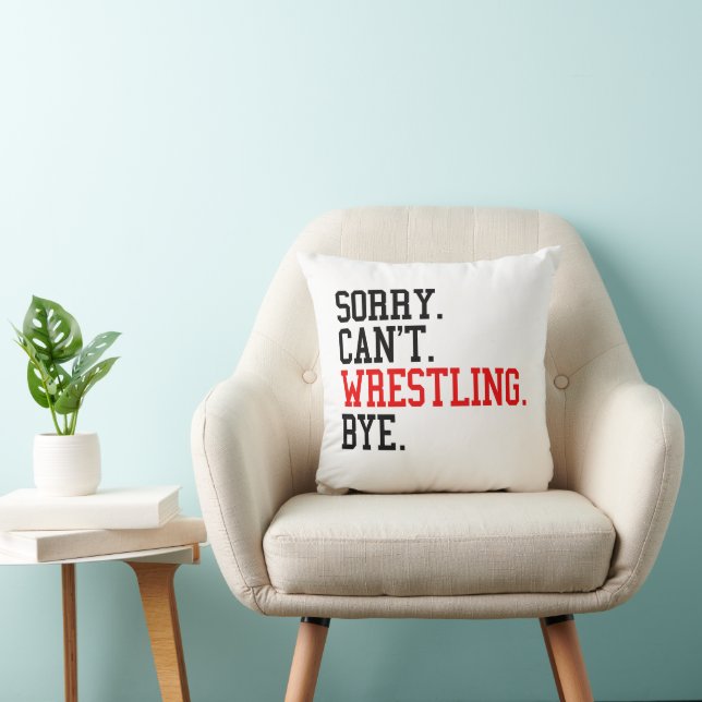 Tut mir leid, kann nicht Wrestling von Ringe Kissen (Stuhl )