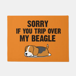 Tut mir leid, wenn du über meinen Beagle gehst Fußmatte