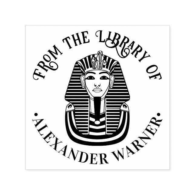 Tutankhamen Begräbnismaskenbibliothek Buchname Permastempel (Design)
