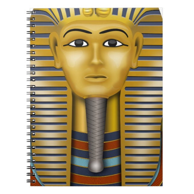 Tutankhamun Ägyptische Maske Notizblock (Vorderseite)