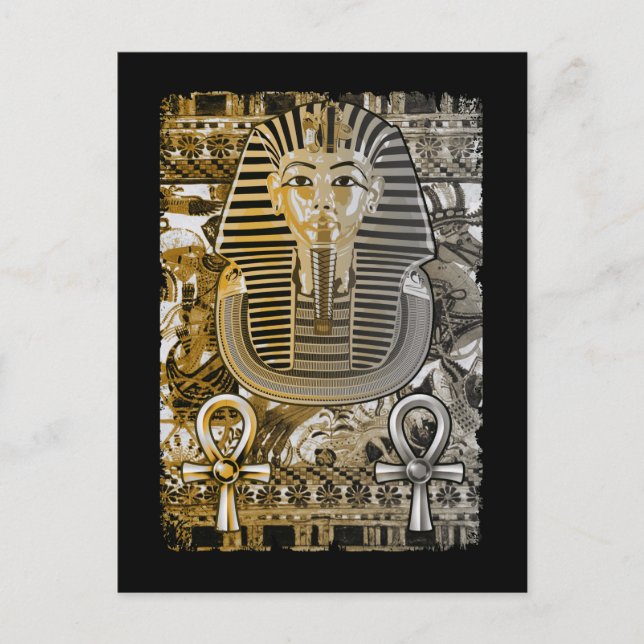 Tutankhamun ancient Ägypten Pharoah King Tut Ankh Postkarte (Vorderseite)