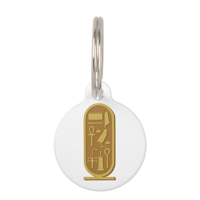 Tutankhamun Cartouche Haustiermarke (Vorderseite)