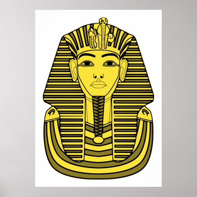 Tutankhamun Clip Art Illustration Poster (Vorne)