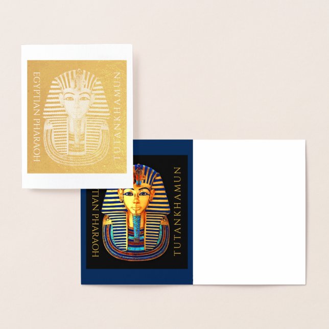 TUTANKHAMUN Discovery Centennial Note Card Folienkarte (Anzeige)