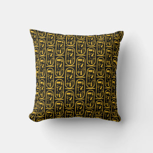 Tutankhamun Gold Cartouche Kissen
