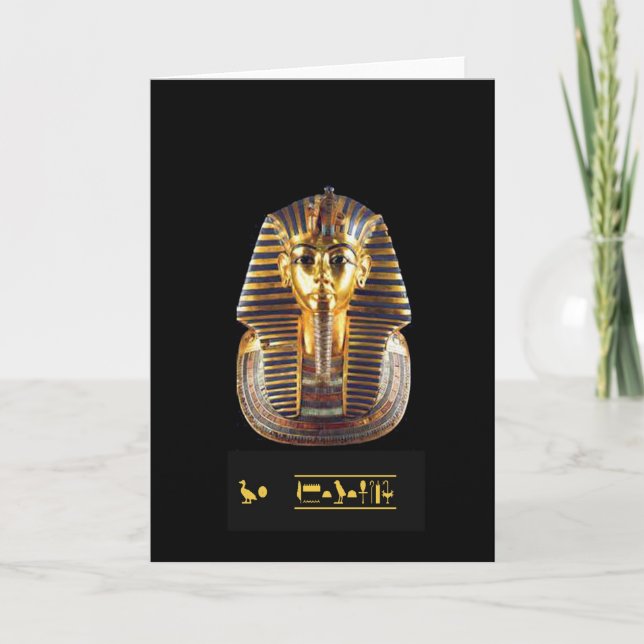 TUTANKHAMUN GREETING CARD KARTE (Vorderseite)