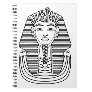Tutankhamun-Illustration Notizblock