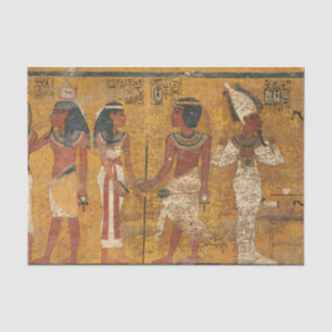 Tutankhamun Tomb, Nordwand der ägyptischen Geschic Seidenpapier
