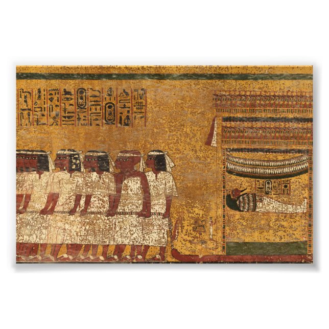 Tutankhamun Tomb, Ostmauer der ägyptischen Geschic Fotodruck (Vorne)