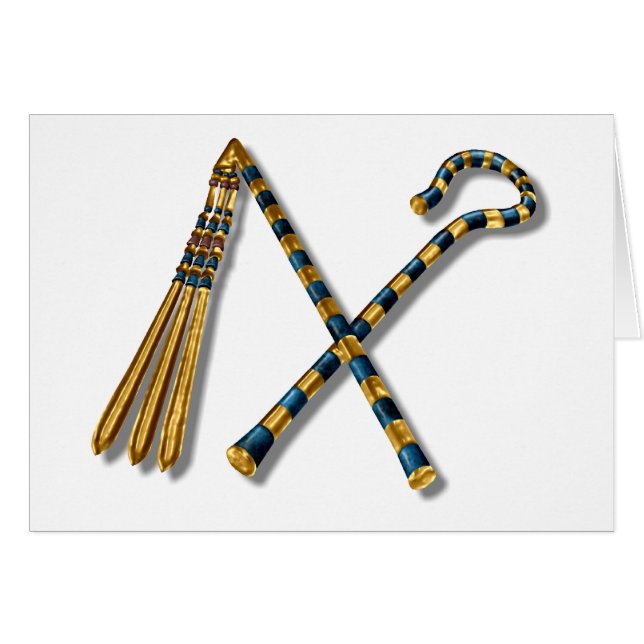 Tutankhamuns Dreschflegel und Haken (Vorderseite (Horizontal))