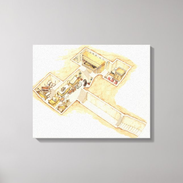 Tutankhamun's Grab Leinwanddruck (Vorderseite)