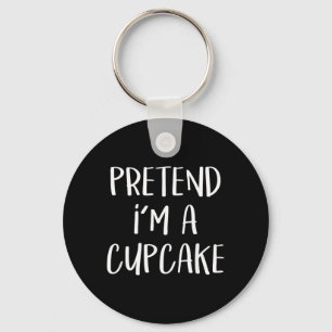 Tüte einen Cupcake-Kostüm-Party lustiger Halloween Schlüsselanhänger