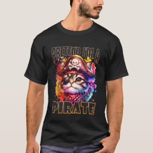 Tüte ich bin ein Piraten-Abenteuer-Katze Nautische T-Shirt