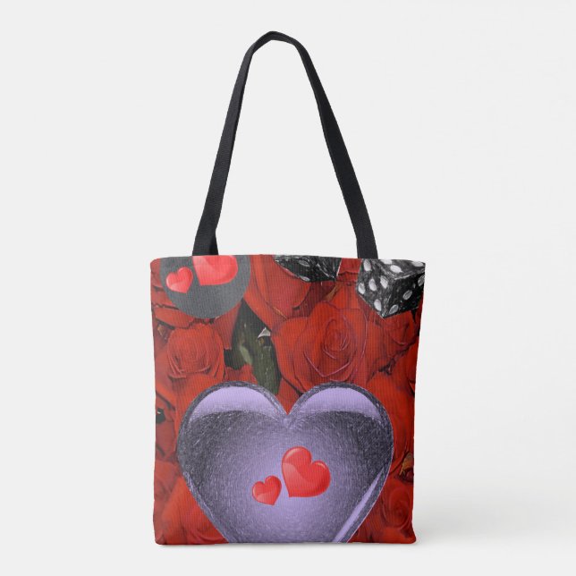 Tüte Valentinstag Liebe Herz Tasche (Rückseite)
