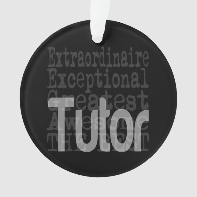 Tutor Extraordinaire Ornament (Vorderseite)