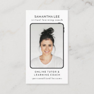 Tutor für virtuellen Trainer Visitenkarte