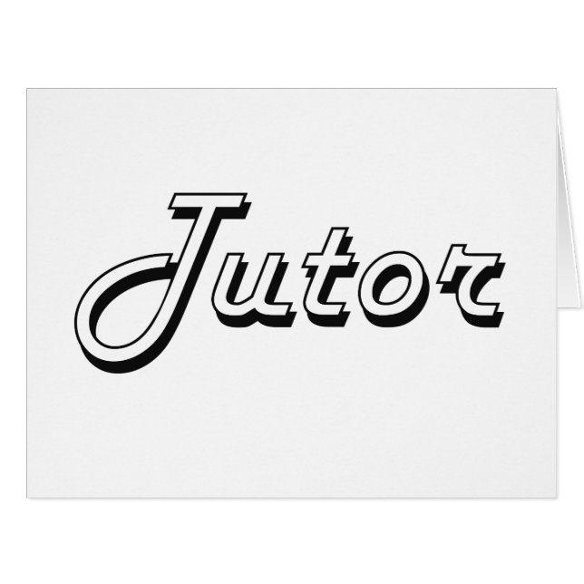 Tutor-klassischer Job-Entwurf (Vorderseite (Horizontal))