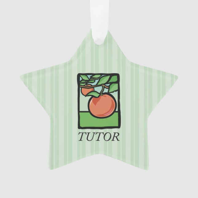 Tutor, Lehrer Danke, Apple Ornament (Vorderseite)