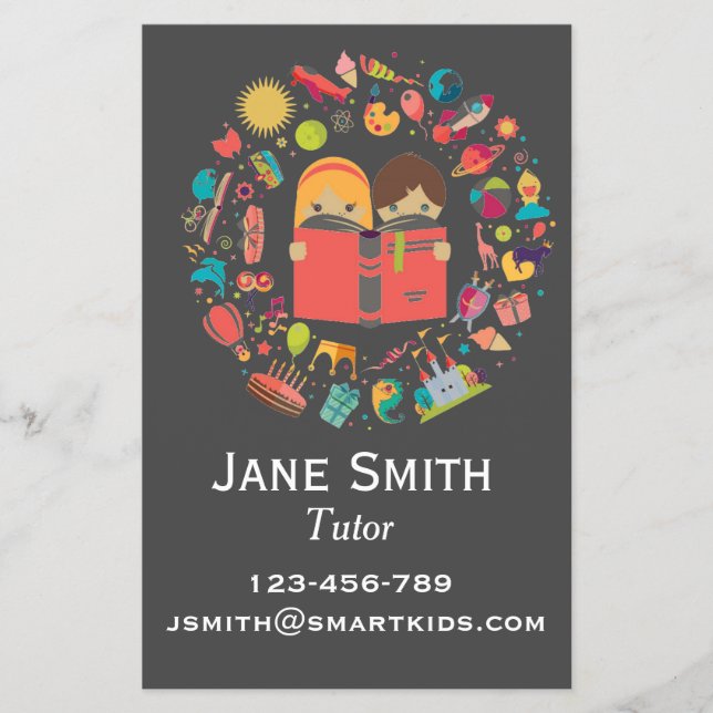 Tutor oder Lehrer für Kinder Flyer (Vorne)