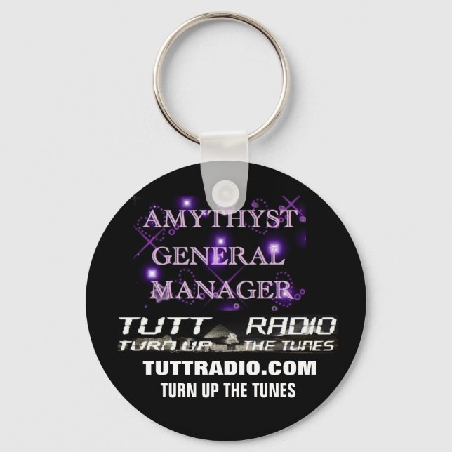 Tutt Radio Amythyst Schlüsselanhänger (Vorderseite)