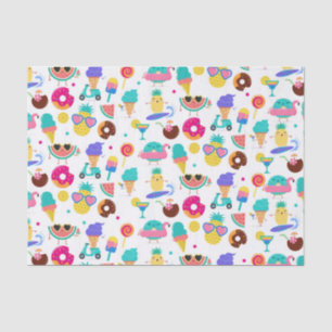Tutti Fruitti Summer Fruchtsaft Ice Creme Leckerei Seidenpapier