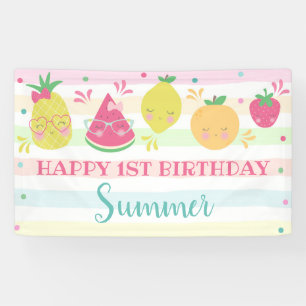 Tutti Frutti Anniversaire Bannière Sweet One