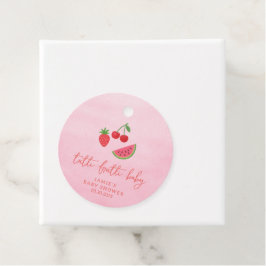 Tutti Frutti Baby Shower Geschenkanhänger