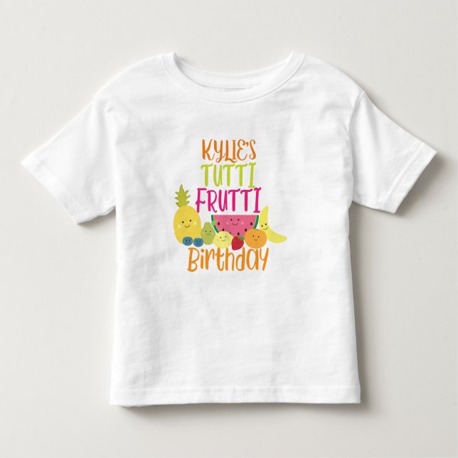 Tutti Frutti Brithday Party Kleinkind T-shirt (Vorderseite)