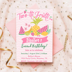 Tutti Frutti   Fruit Party Anniversaire Invitation