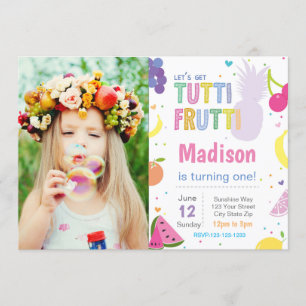 Tutti Frutti Geburtstagsparty Einladung