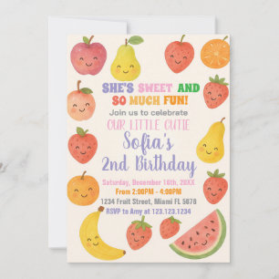 Tutti Frutti Invitation d'anniversaire