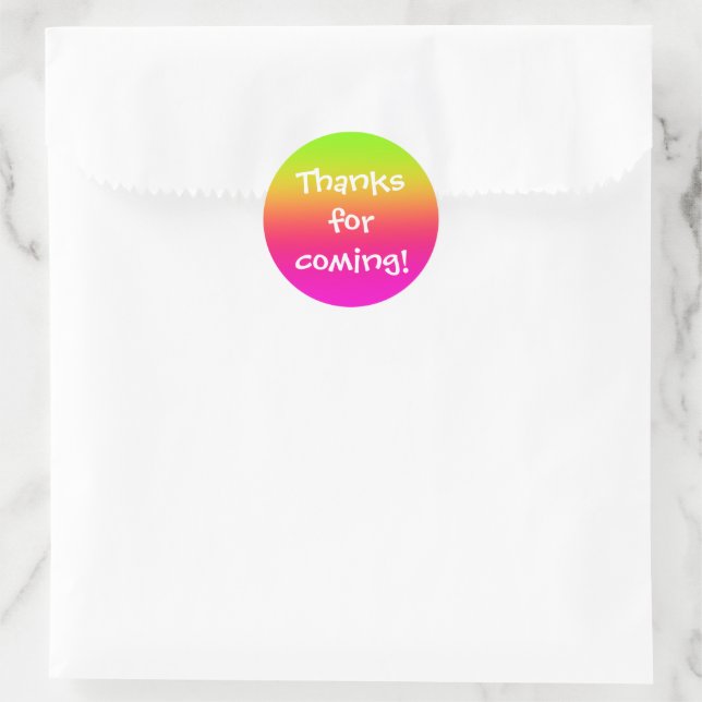 Tutti Frutti Runder Aufkleber (Tasche)