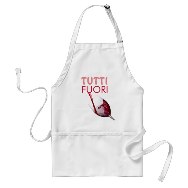 Tutti Fuori Rotwein-Glasfleck Schürze (Vorne)