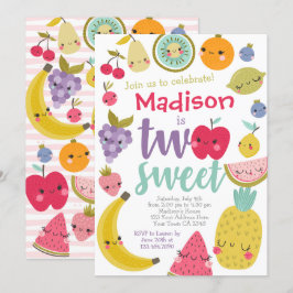 Tuttifrutti 2. Geburtstag Einladung