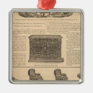 Tuttle und Bailey Manufacturing Company Silbernes Ornament
