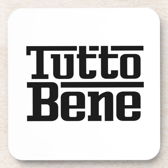 Tutto Bene Getränkeuntersetzer (Vorderseite)