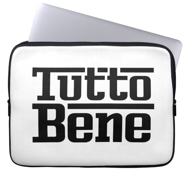 Tutto Bene Laptopschutzhülle (Vorderseite)