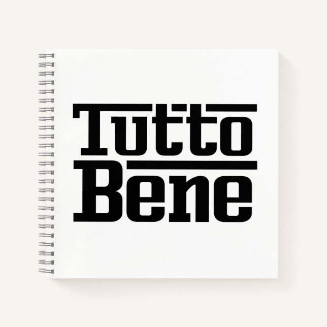 Tutto Bene Notizbuch (Vorderseite)