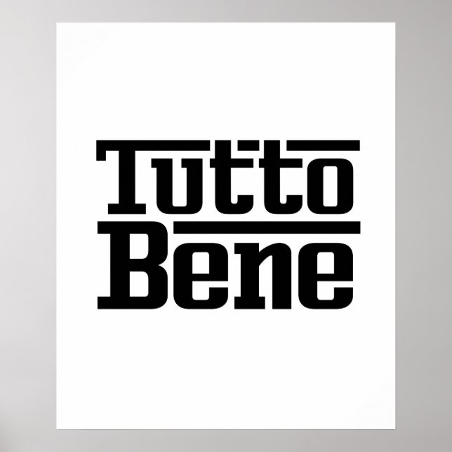 Tutto Bene Poster (Vorne)