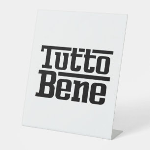 Tutto Bene Sockelschild